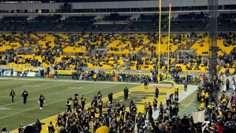 Pittsburgh NFL Draft weekend Acrisure Stadium Pittsburgh Steelers game day black and gold.